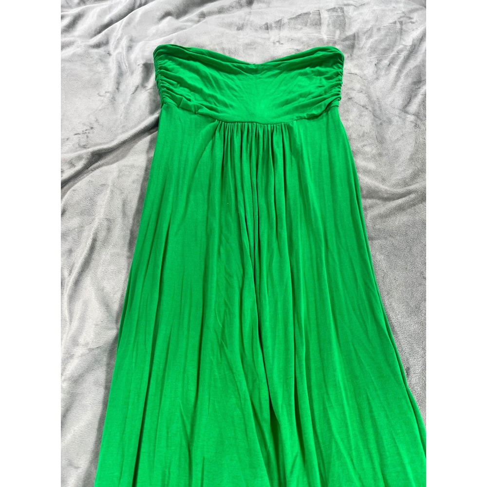 Lani California Strapless Spring/Summer Green Floor‎ Length Maxi Dress Sz Small